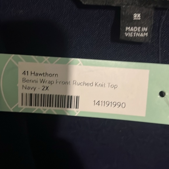 Woman's Wrap Front Top - Picture 4 of 4